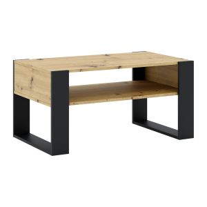 Masuta DTD stejar artisan neagra Cara 90x53.2x45 cm