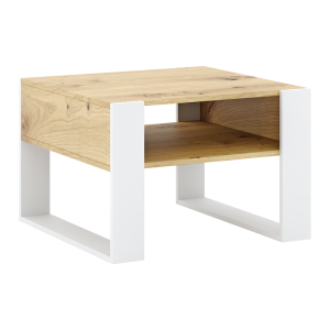 Masuta DTD stejar artisan alba Cara 67x68.2x45 cm