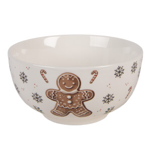 Bol Craciun Turta Dulce portelan multicolor Ø 14x7 cm / 500 ml