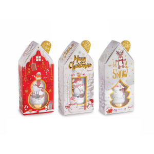 Set 3 cutii cadou Craciun Snow Holiday 6x3.5x13.5 cm