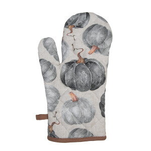 Manusa bucatarie termorezistenta bumbac multicolor Dovleac 18x30 cm