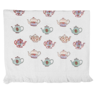 Prosop maini si fata bumbac multicolor Teapot 40x66 cm