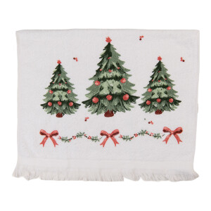 Prosop maini fata bumbac multicolor Craciun 40x66 cm