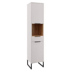 Dulap DTD stejar alb artisan Cubo 38,4x35x180 cm