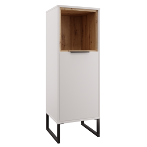 Dulap DTD alb stejar artisan Cubo 38,4x35x110,4 cm