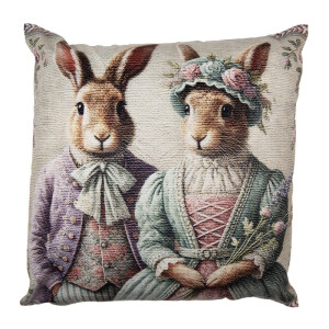 Fata perna Iepurasi poliester multicolor 45x45 cm