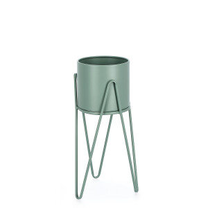 Suport ghiveci flori otel verde Madelyn 21.5x42-46 cm