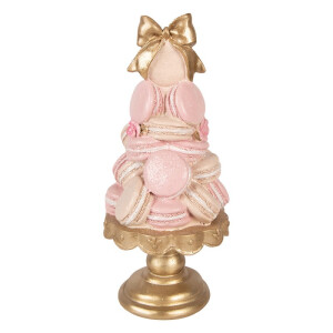 Decoratiune Tort polirasina roz aurie Ø 13x29 cm