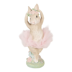 Figurina Iepuras polirasina multicolora 10x9x27 cm