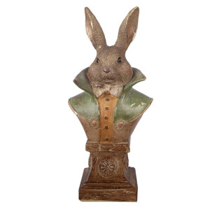 Figurina Iepuras Paste polirasina multicolora 12x8x26 cm