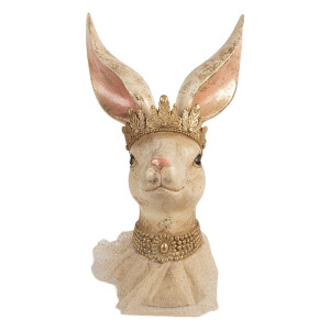 Figurina Iepuras Paste polirasina multicolora 19x16x29 cm