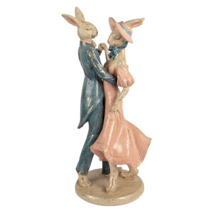Figurina Iepuras Paste polirasina multicolora 20x18x47 cm