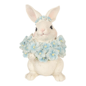 Figurina Iepuras polirasina multicolora 9x10x13 cm