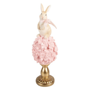 Decoratiune Paste Iepuras polirasina multicolora Ø 11x32 cm