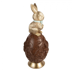 Figurina Iepuras Paste polirasina multicolora Ø 26x62 cm