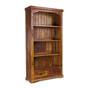 Biblioteca din lemn maro Chateaux 100 cm x 35 cm x 185 h