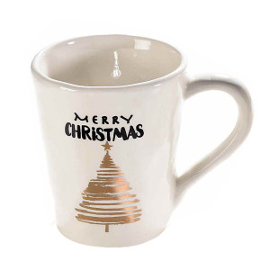 Cana ceramica model Brad Merry Christmas Ø 9 cm x 9 H 250 ml