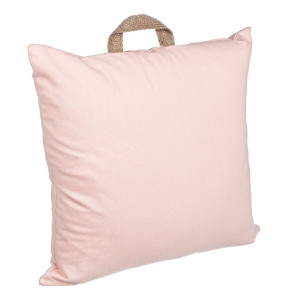 Perna decorativa din bumbac roz Emotion 45x45 cm 