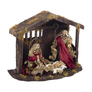 Figurine religioase din polirasina si textil Baroque 36x18x27 cm