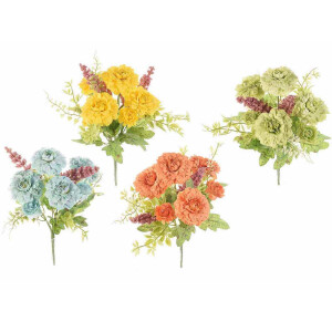 Set 4 buchete flori artificiale Peonia 30 cm