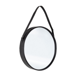 Oglinda de perete ovala cu rama din metal negru Rind 41 cm x 9 cm x 80 h