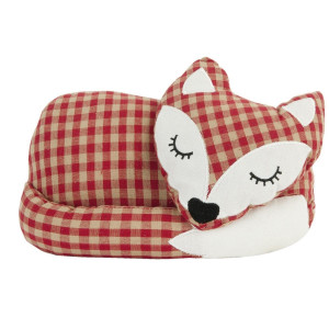 Opritor de usa textil crem rosu Fox 27  cm x 14 cm x 18 h