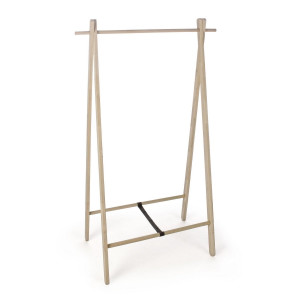 Suport pentru haine din lemn natur Daiki 89 cm x 52 cm x 151 h