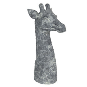 Figurina din polirasina gri Girafa 24 cm x 22 cm x 47 h