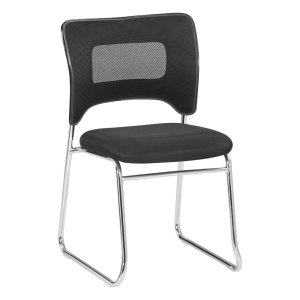 Scaun stivuibil negru crom Delos 47x56x82.5 cm