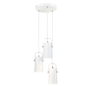 Lustra metal alb Devan 26.3x24.3x117.5 cm 