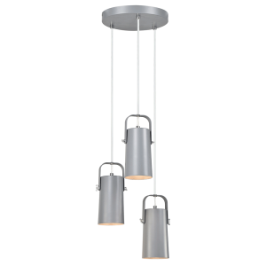 Lustra metal gri Devan 26.3x24.3x117.5 cm 