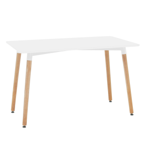 Masa dining MDF alb lemn fag Didier 120x80x74 cm