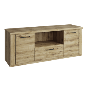 Comoda TV DTD stejar navarra Dorsi 135x41x53.6 cm 