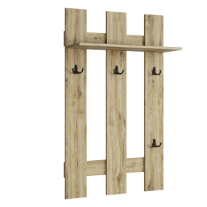 Cuier perete DTD stejar navarra Dorsi 75x27,2x125 cm 