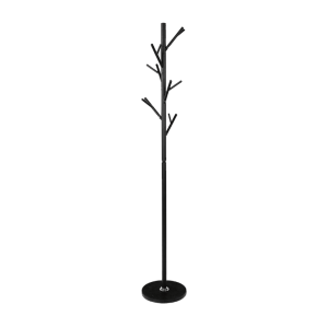 Cuier metal negru baza marmura Efran 37x173 cm