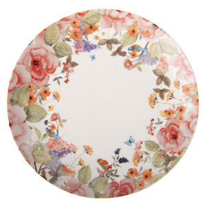 Farfurie portelan multicolor Flowers Ø 20x2 cm