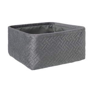 Cos depozitare textil gri Averill 25x25x12 cm