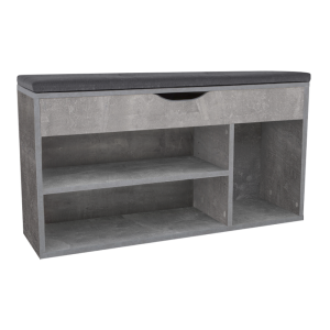 Pantofar DTD gri beton Fuddy 103.6x32x48 cm