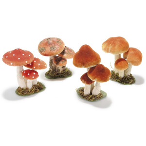 Set Ciupercute decorative 10.5x7.5x15 cm