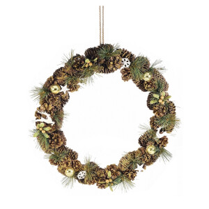 Coronita Craciun decorata 45 cm