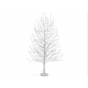 Copac decorativ alb 1300 leduri, 208 ramuri,1.80 H