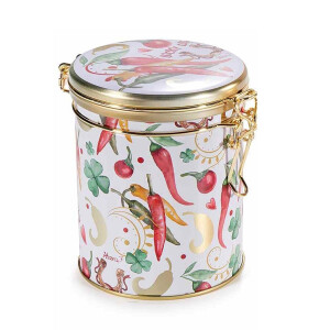 Borcan metal inchidere ermetica cm 11,5 x 9 x 12 H