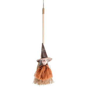 Figurina Halloween Vrajitoare Befana textil multicolor III cm 36 H