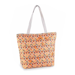 Geanta plaja textil multicolor 43x12,5x57 H