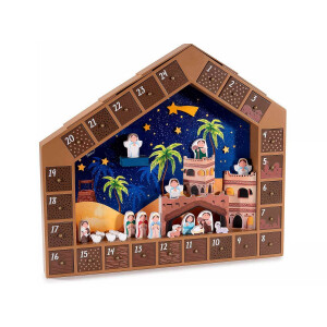 Calendar Advent lemn 47.5x5x43 cm