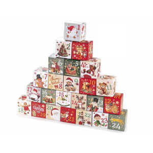 Set 24 cutii pentru Calendar Advent 7x7x7 cm