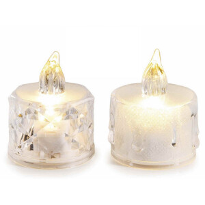 Set 2 candele cu led Ø 4 cm x 4,5 H