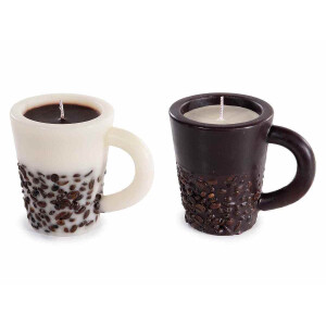 Set 2 lumanari aroma cafea cm 11,5 x 8 x 9,5 H