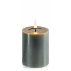 Lumanare ambientala cu led ceara verde Ø 7,5 x 12,5 H 