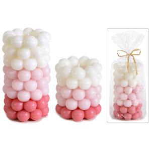 Set 2 lumanari Ø 8 cm x 15 H, Ø 8 x 9,5 H